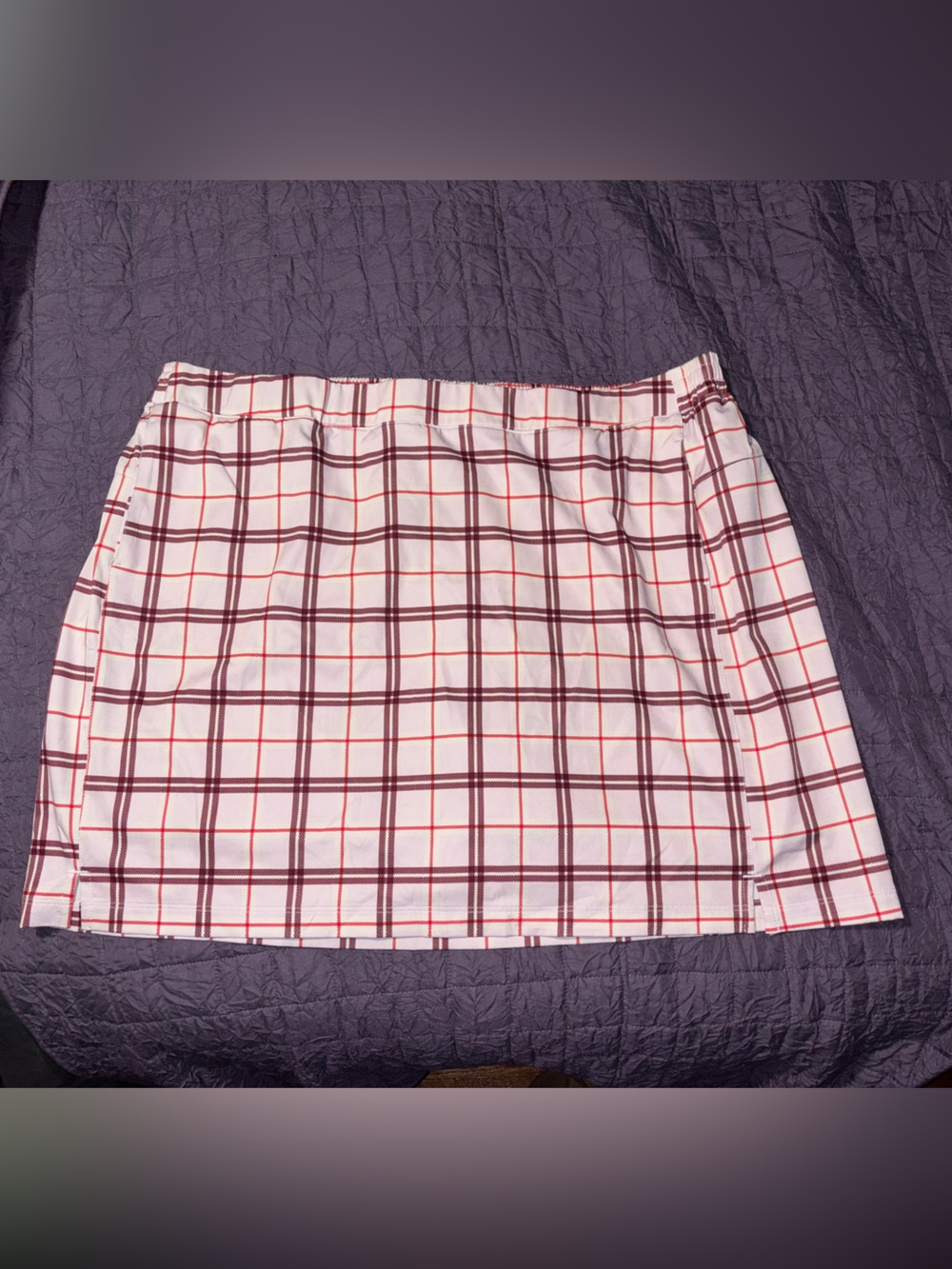 Lady Hagen Golf Skort in Pink Clubhouse Plaid Pattern EUC